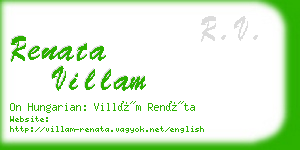 renata villam business card